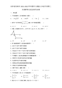 吉林省洮南市2021-2022学年数学人教版七年级下册第二次调研单元综合模拟联考试卷(含答案)