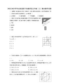 2022-2023学年山东省济宁市嘉祥县九年级（上）期末数学试卷（含解析）