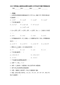 2023年黑龙江省绥化市肇东市第七中学校中考数学模拟试卷（含答案）