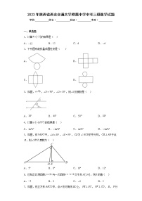 2023年陕西省西安交通大学附属中学中考三模数学试题（含答案）