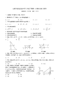 湖南省长沙市长郡外国语实验中学2022-2023学年八年级下学期第一次月考数学试题