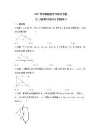 初中数学苏科版八年级下册9.5 三角形的中位线同步练习题