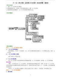 初三全册，含答案，《一元二次方程》全章复习与巩固—知识讲解（提高）