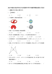 2023年浙江省金华市义乌市望道中学中考数学模拟试卷（3月份）(含答案）