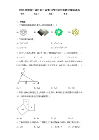 2023年黑龙江省牡丹江市第十四中学中考数学模拟试卷（含答案）