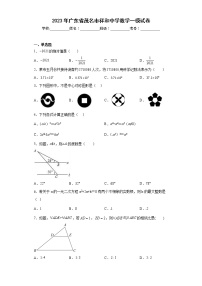 2023年广东省茂名市祥和中学数学一模试卷（含答案）