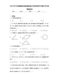 2023年广东省郁南县宋桂镇初级中学初中数学学业水平考试模拟试卷（含详细答案）