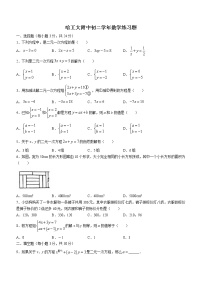 黑龙江省哈尔滨市工业大学附属中学校2022-2023学年八年级下学期3月月考数学试卷（含答案）