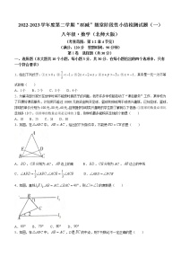 山西省晋中市平遥县2022-2023学年八年级下学期三月月考数学试卷（含答案）