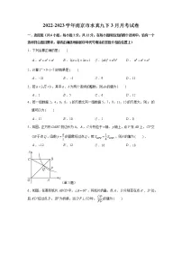 江苏省南京民办求真中学2022-2023学年九年级下学期3月月考数学试卷（含答案）