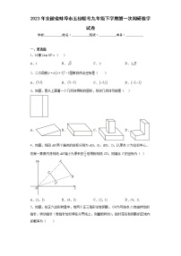 2023年安徽省蚌埠市五校联考九年级下学期第一次调研数学试卷（含答案）