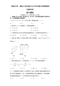 黄金卷07-【赢在中考·黄金8卷】备战2023年中考数学全真模拟卷（安徽专用）