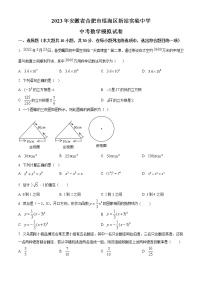 精品解析：2023年安徽省合肥市瑶海区新站实验中学中考数学模拟试卷