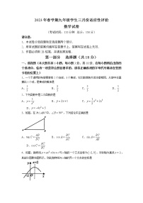 江苏省泰州市兴化市2022-2023学年九年级下学期3月月考数学试题