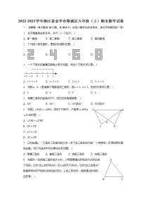 2022-2023学年浙江省金华市婺城区八年级（上）期末数学试卷（含解析）