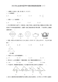 2023年山东省枣庄市中考数学模拟测试试卷（一）（含答案）