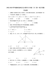 2022-2023学年陕西省西安交大附中八年级（下）第一次月考数学试卷（含解析）