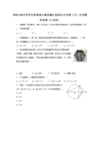 2022-2023学年江苏省连云港市灌云县西片九年级（下）月考数学试卷（3月份）（含解析）