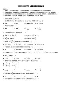 北京市昌平区昌平五中学2022-2023学年数学七年级第一学期期末学业水平测试试题含解析