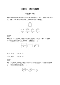 人教版初中数学总复习优化设计专题五操作实践题习题含答案