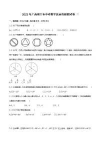 2023年广西南宁市中考数学适应性模拟试卷二（含答案）