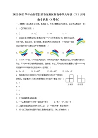 2022-2023学年山东省日照市东港区新营中学九年级（下）月考数学试卷（3月份）（含解析）