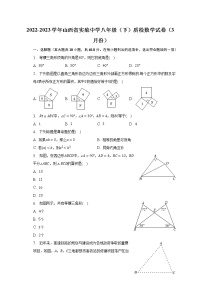 2022-2023学年山西省实验中学八年级（下）质检数学试卷（3月份）（含解析）