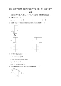 2022-2023学年陕西省铜川市新区九年级（下）第一次段考数学试卷(含解析)