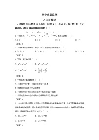 湖南省永州市新田县2022-2023学年八年级上学期11月期中考试数学试卷(含答案)