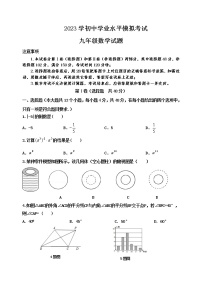 泰安市泰山区实验中学2023年九年级第二学期第二次模拟考试试题和答案