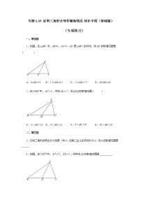 专题1.35 证明三角形全等作辅助线法-倍长中线（基础篇）（专项练习）-八年级数学上册基础知识专项讲练（苏科版）