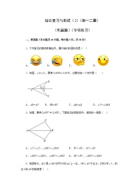 综合复习与测试（2）（第一二章）（巩固篇）（专项练习）-八年级数学上册基础知识专项讲练（苏科版）