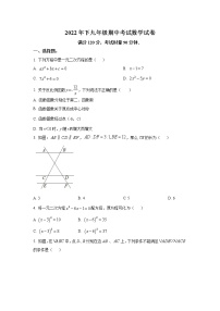 湖南省岳阳市临湘市2023届九年级上学期期中质量检测数学试卷(含答案)