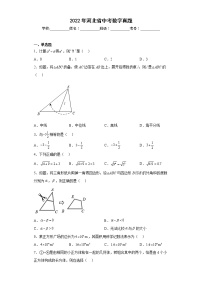 2022年河北省中考数学真题（解析版）