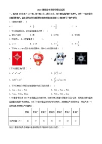 2023年湖南省中考数学模拟试题（含答案）