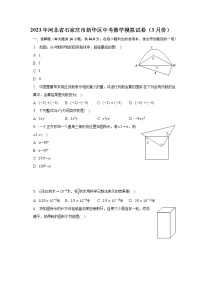 2023年河北省石家庄市新华区中考数学模拟试卷(3月份)(含解析)