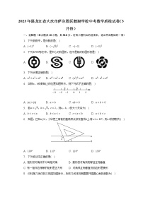 2023年黑龙江省大庆市萨尔图区靓湖学校中考数学质检试卷（3月份）（含解析）