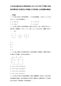 54多项式乘多项式与图形面积-2022-2023学年下学期七年级数学期中复习高频考点专题练习【苏科版-江苏省期中真题】