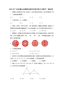 2023年广东省佛山市顺德区拔萃实验学校中考数学一模试卷(含解析)