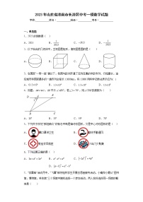 2023年山东省济南市长清区中考一模数学试题（含答案）