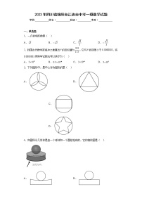 2023年四川省绵阳市江油市中考一模数学试题（含答案）