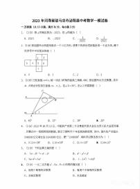 2023年驻马店市泌阳县中考一模数学试卷