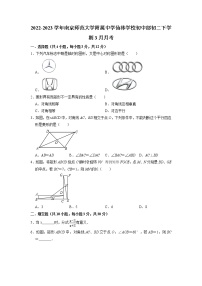 江苏省南京师范大学附属中学仙林学校初中部2022-2023学年八年级下学期3月月考数学试题(含答案)