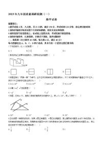 2023年安徽省合肥市蜀山区中考一模数学试题(含答案)