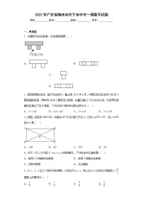 2022年广东省梅州市兴宁市中考一模数学试题（含答案）