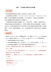 2023年中考数学二轮复习压轴题培优练习专题7二次函数与菱形存在性问题（教师版）