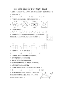 2023年辽宁省铁岭市开原市中考数学一模试卷(含解析)