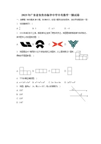 2023年广东省东莞市振华中学中考数学一模试卷(含解析）