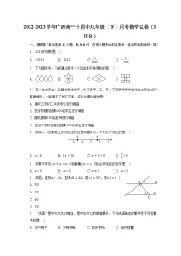 2022-2023学年广西南宁十四中九年级（下）月考数学试卷（3月份）(含解析）