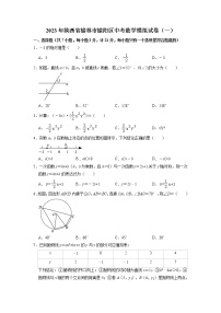 2023年陕西省榆林市榆阳区中考数学模拟卷（一）